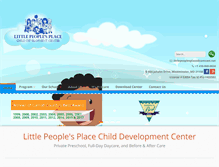 Tablet Screenshot of littlepeoplesplace.com